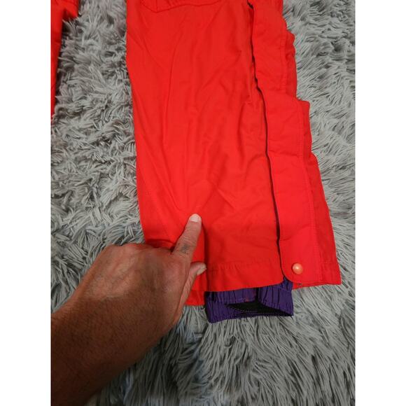Vtg Patagonia Snow Pants Mens 36X33* Red Full Side Zip Ski Insulated Suspenders - Picture 6 of 16